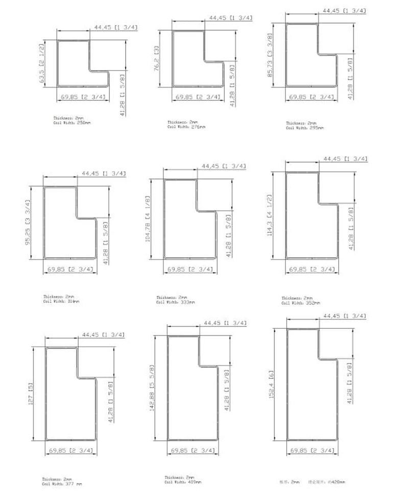 P-Beam-Drawings-and-Dimensions P-Beam-Drawings-and-Dimensions